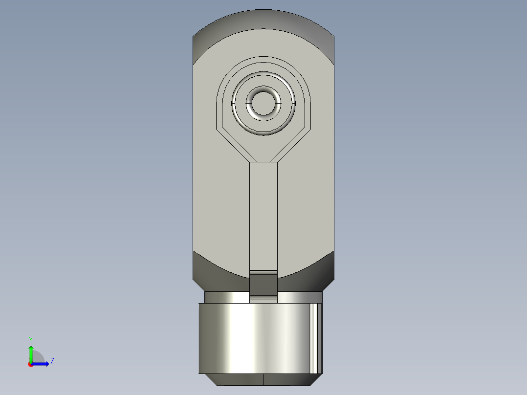 MI气缸Y接头F_M06100YE左视图