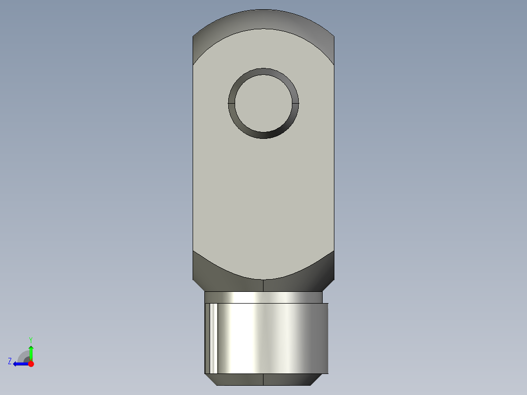 MI气缸Y接头F_M06100YE右视图