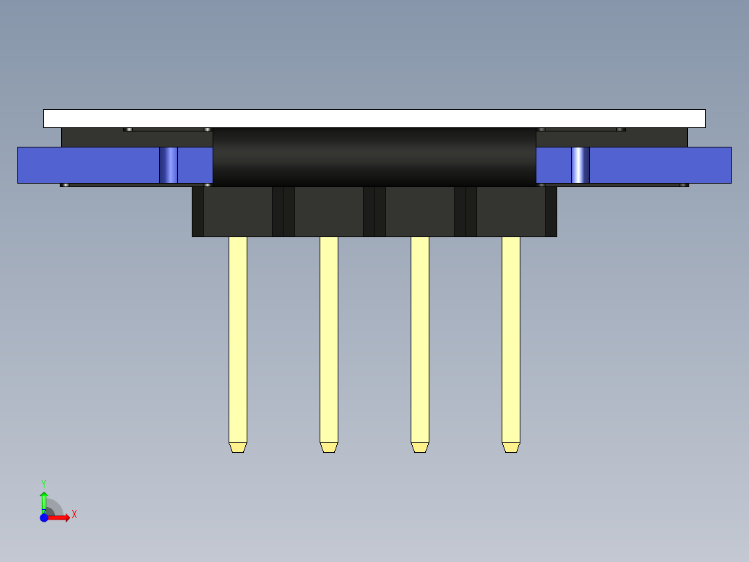 OLED-64x48显示屏模块MDOB064048AV-WI-11前视图