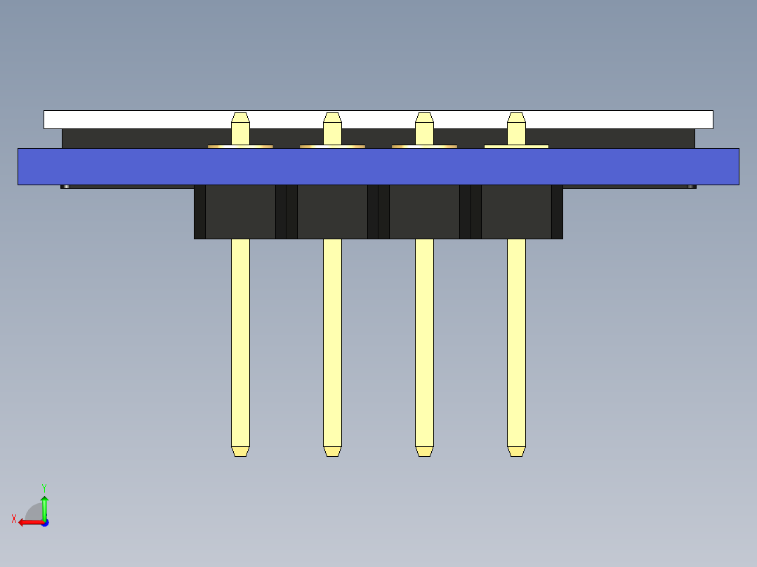 OLED-64x48显示屏模块MDOB064048AV-WI-11后视图