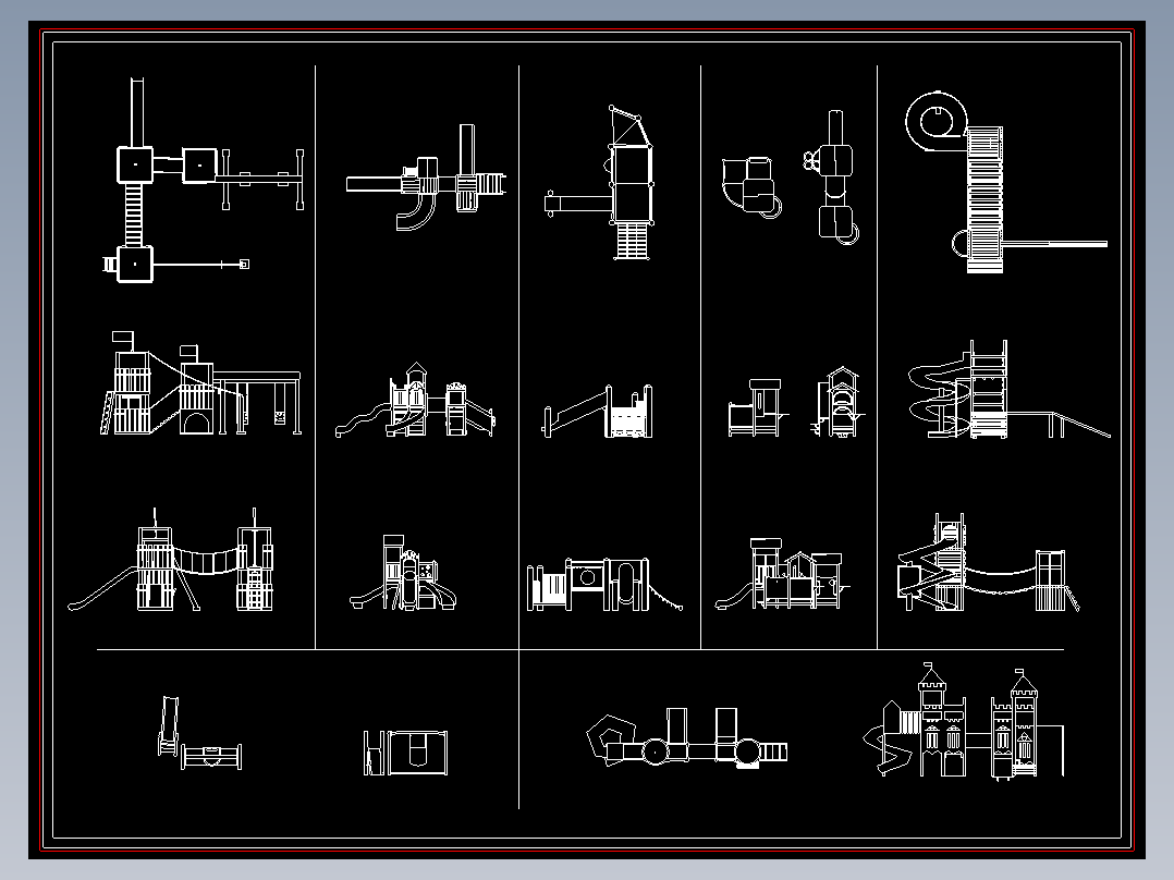 儿童活动区游乐设施