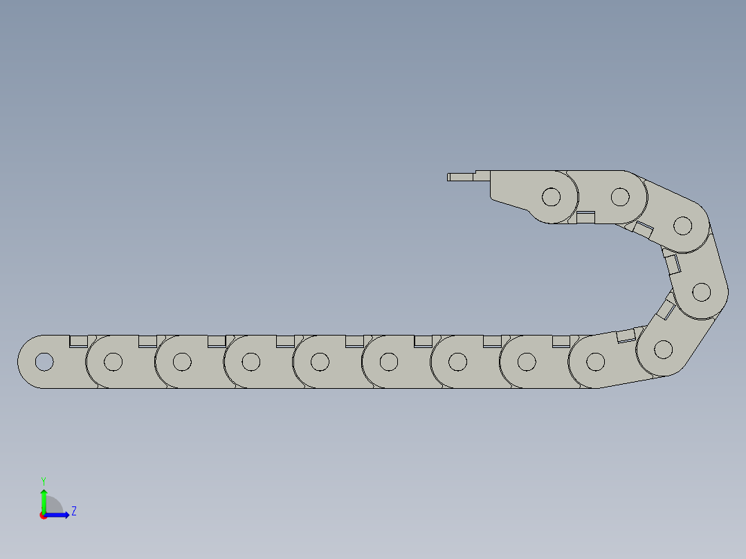 VBF03-F38-R55-N20-VEF03-F38拖链(TB)左视图