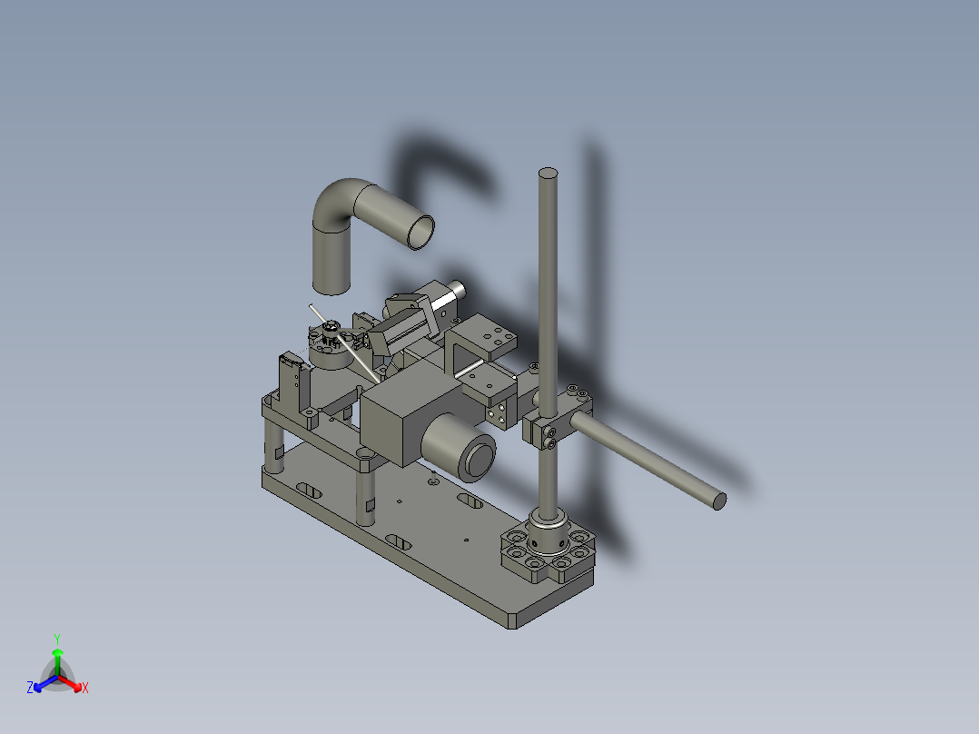 充电接口检测自动化设备设计-A104STNBC000-旋转测试-V1正等轴测图