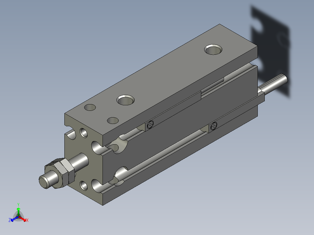 CDU10-25D-M9NL正等轴测图