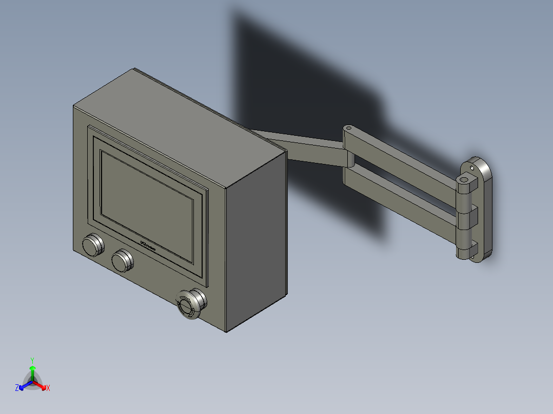 人机操作界面STEP正等轴测图