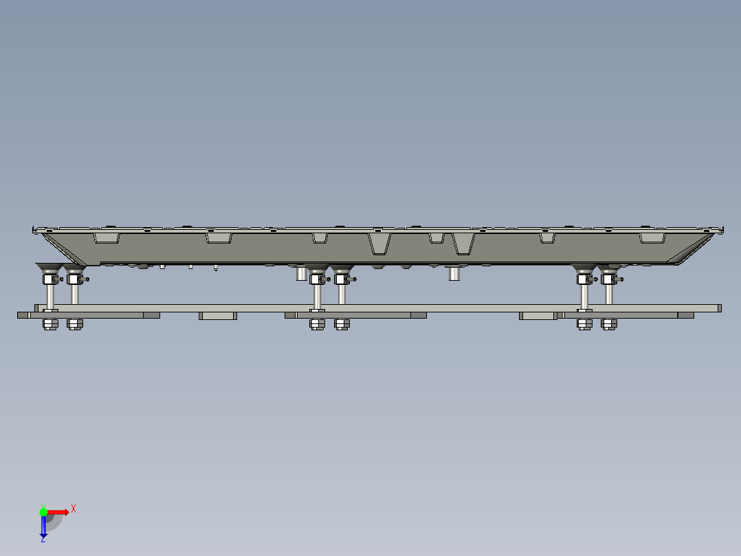 装配体德阳治具俯视图