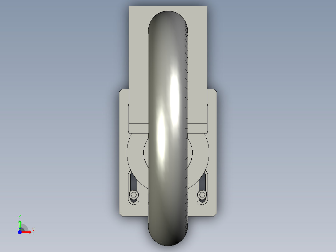 抽风装配前视图