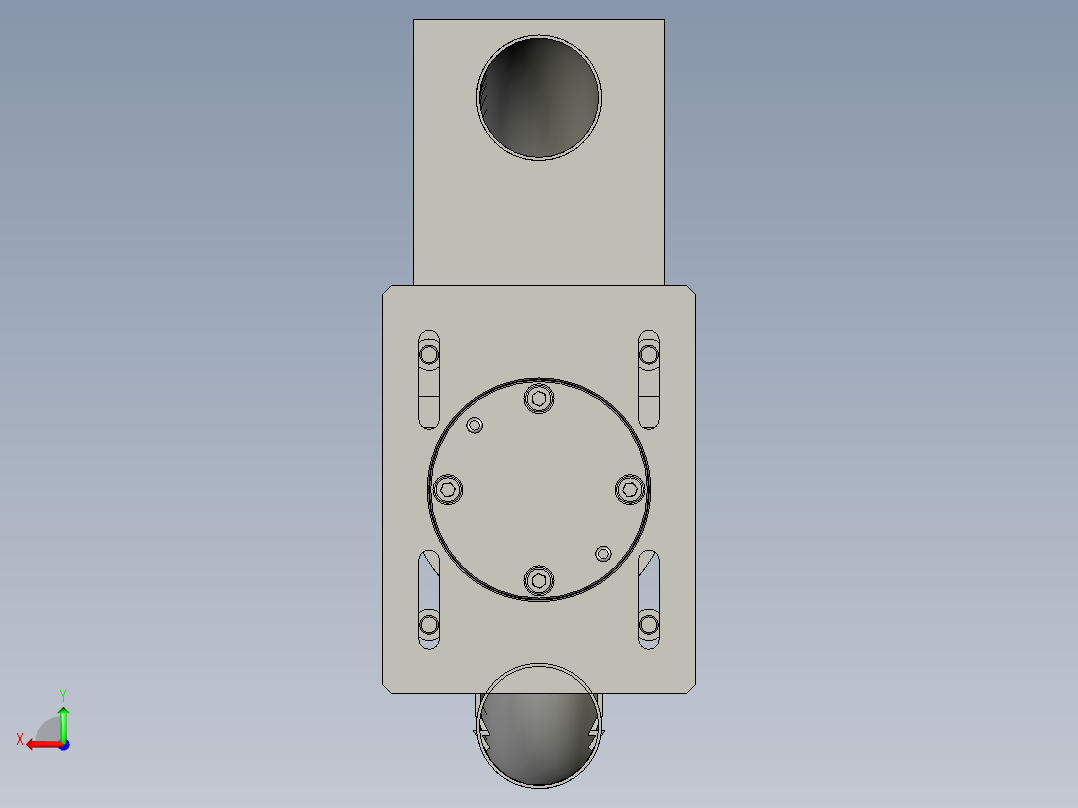 抽风装配后视图