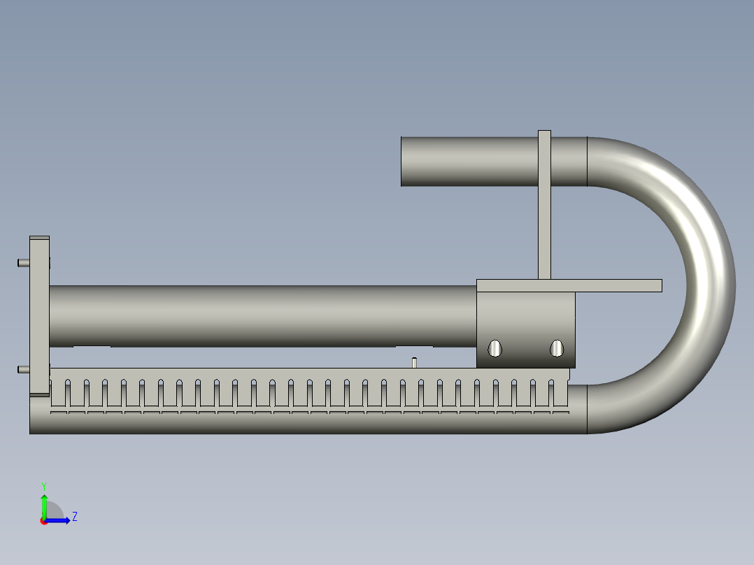 抽风装配左视图