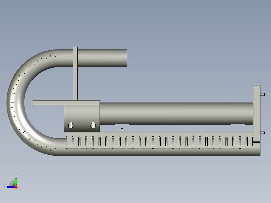 抽风装配右视图