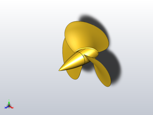 船用螺旋桨正等轴测缩略图