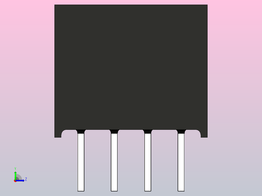 DC DC隔离电源模块B0503S-1W功率模块转换器左视图