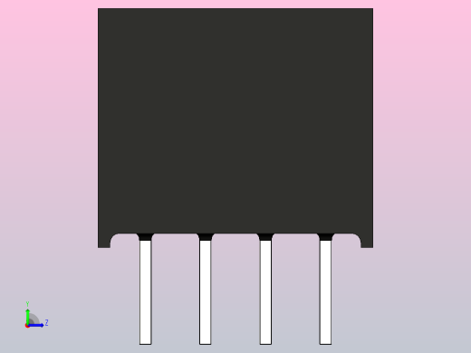 DC DC隔离电源模块B0503S-1W功率模块转换器左视缩略图