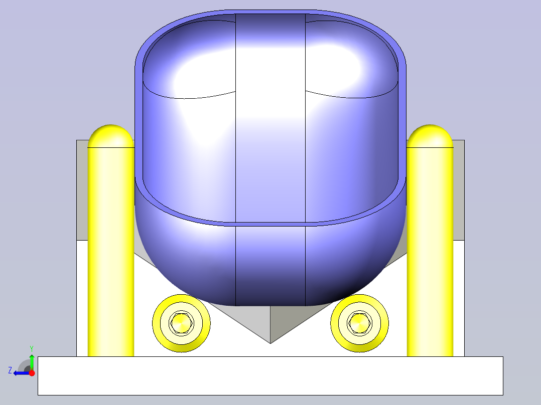 一款工件姿势可调夹具3D图纸右视图