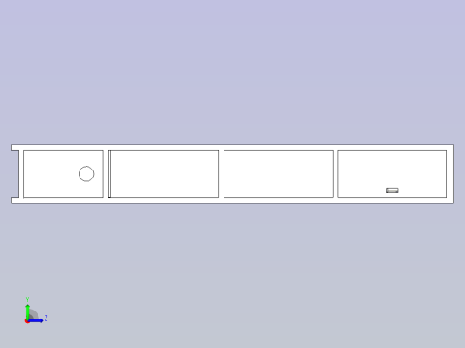 2.4米升降机提升机输送带机3D图纸左视缩略图