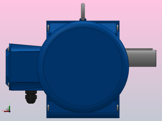 K67底脚轴伸式安装螺旋锥齿轮减速机K67-Y3-4P-35.62-M1-0°-A+B后视缩略图