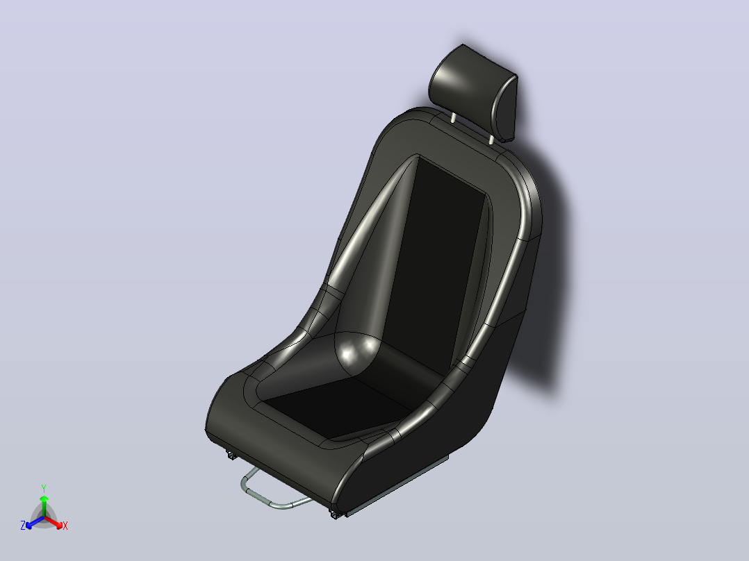 OMP经典汽车座椅主视图