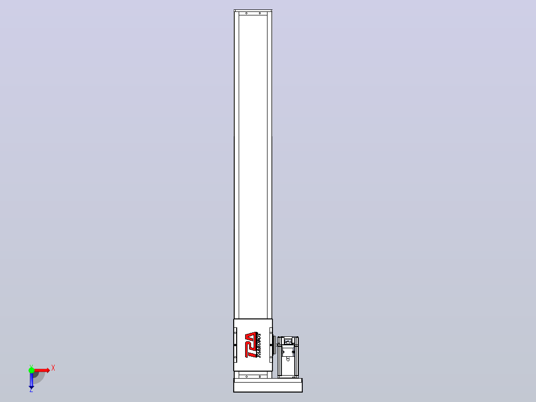 滚珠丝杠直线轴带导轨全封闭TPA-HCR-110D-1610C-L850-MR-C-P40-N3俯视图