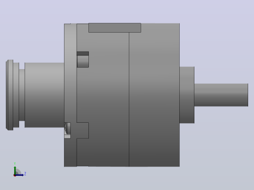 CRB2BW(φ20～φ40) 叶片旋转气缸(带内置磁环单元)[CDRB2BW40-90DZ]左视缩略图