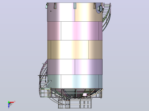 API 650拱顶储罐通常用于储存石油产品、化学品和其他有害物质俯视缩略图