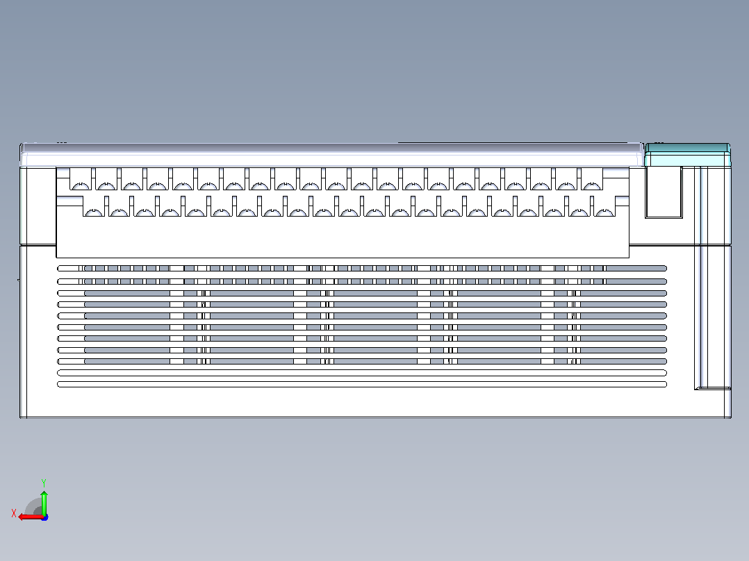 PLC-台达DVP64EH00T3后视图