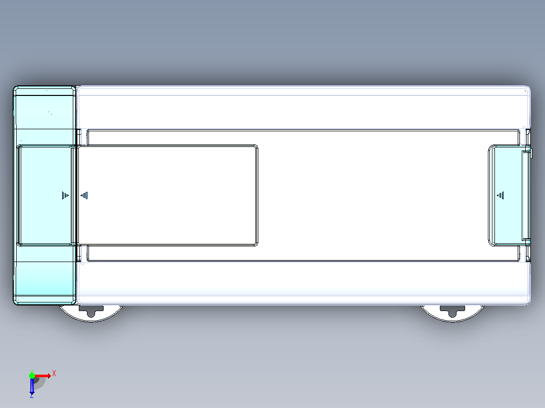 PLC-台达DVP64EH00T3俯视图