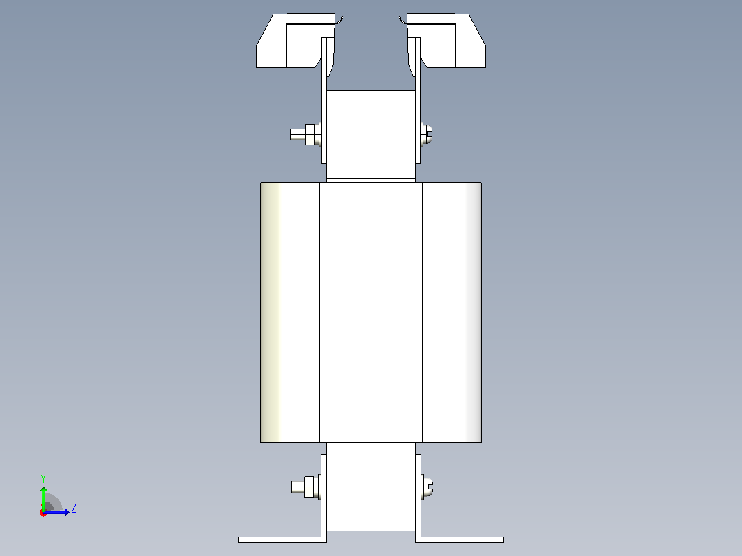 SG-0.15～0.3三相干式变压器三维模型202010左视图
