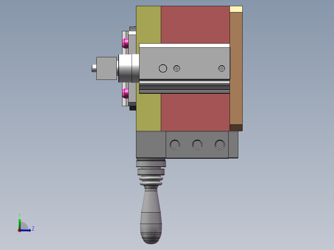 软连接夹具左视图