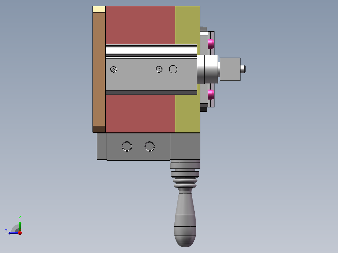 软连接夹具右视图