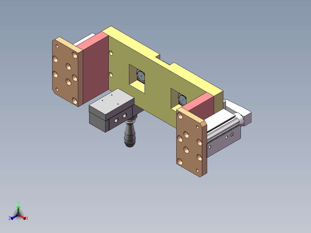 软连接夹具正等轴测图