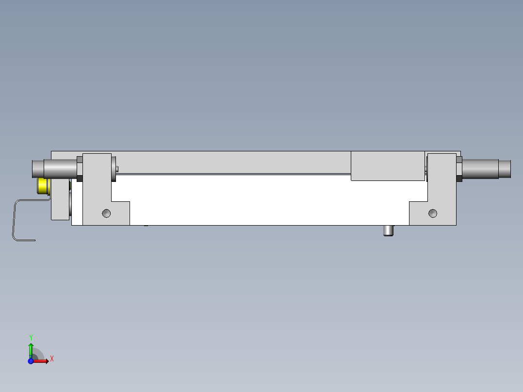 工件压块前视图