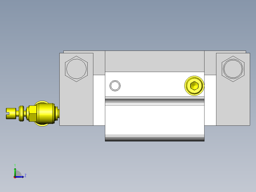 工件压块左视图