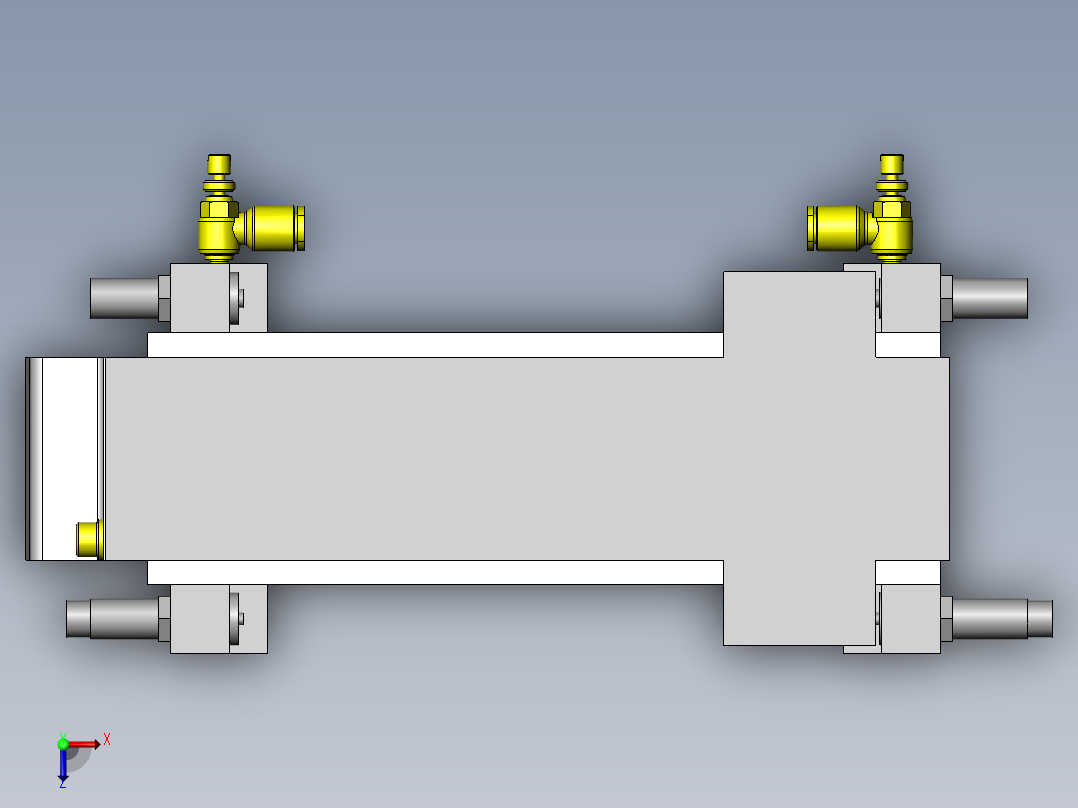 工件压块俯视图