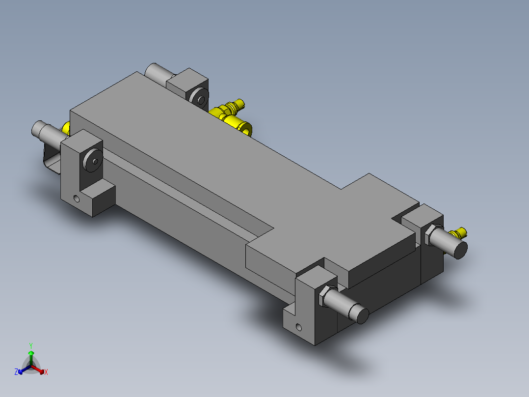 工件压块正等轴测图