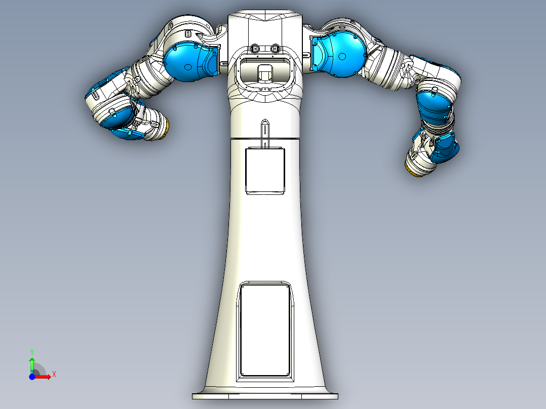motoman-sda10-robot STP X_T前视图