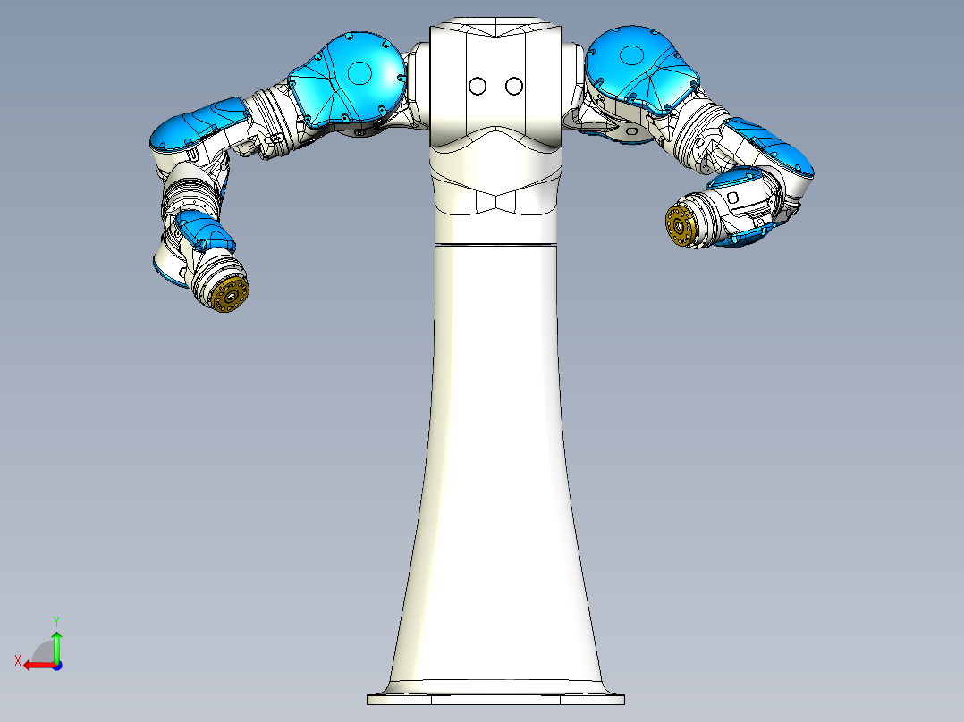 motoman-sda10-robot STP X_T后视图