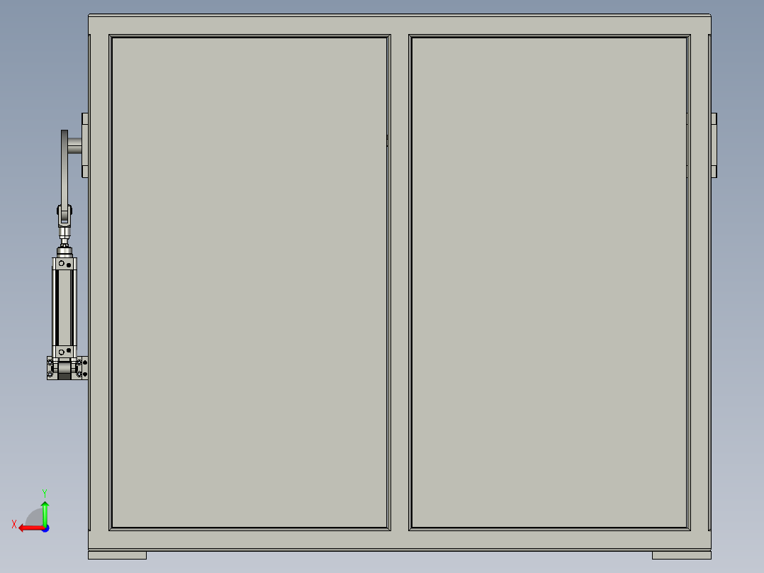 冲压线下料机后视图