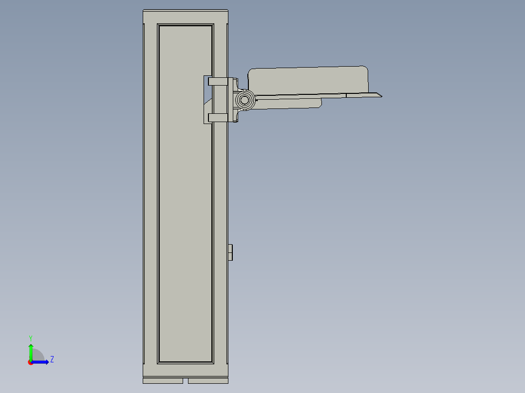 冲压线下料机左视图
