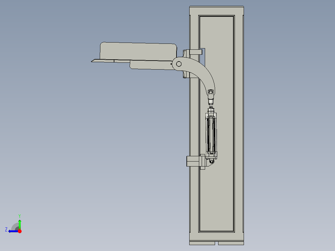 冲压线下料机右视图