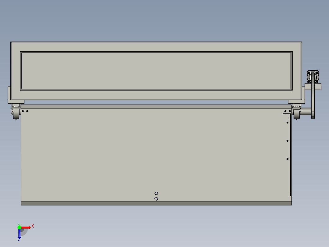 冲压线下料机俯视图