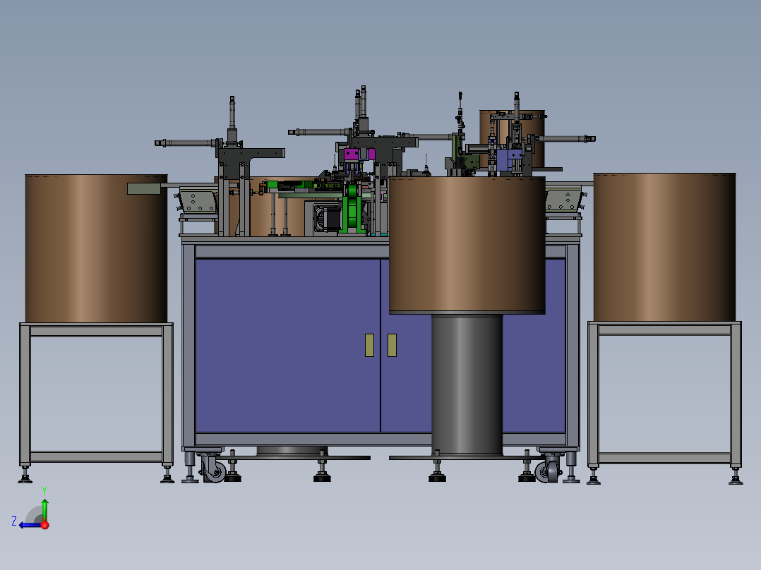 锁闩尾套自动装配机右视图