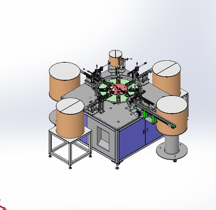 锁闩尾套自动装配机