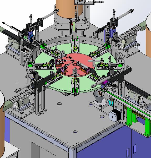 锁闩尾套自动装配机