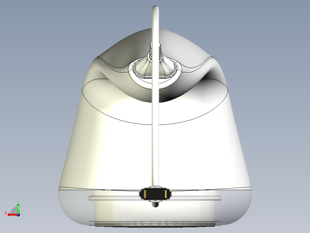 去毛球机后视图