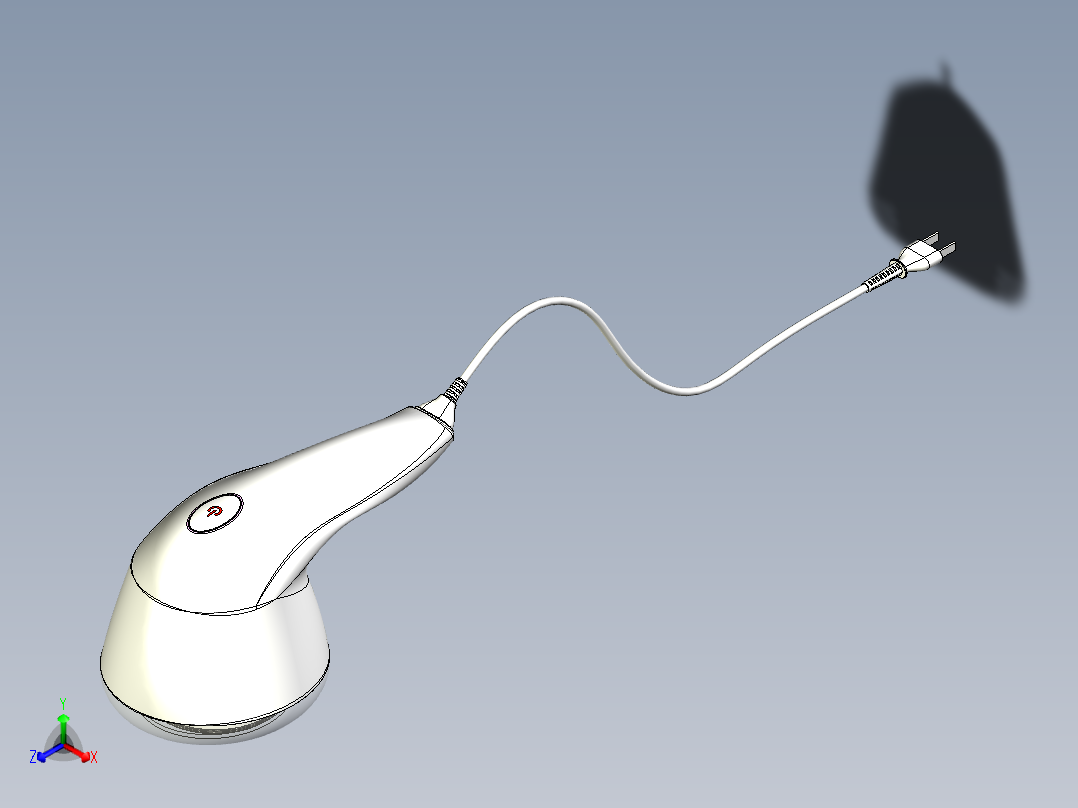 去毛球机正等轴测图