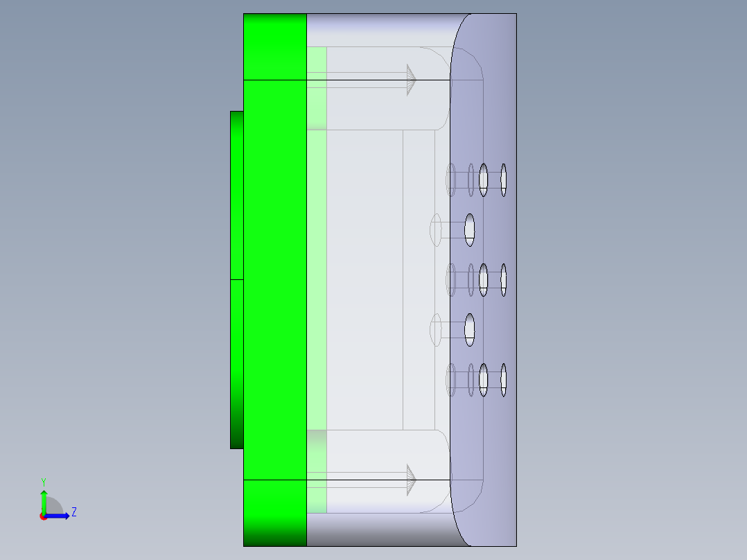 吸附块3D模型左视图