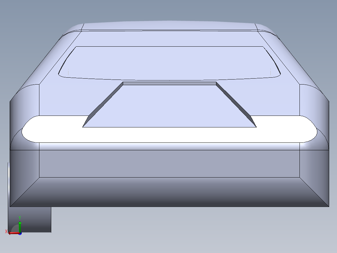 汽车3D模型后视图