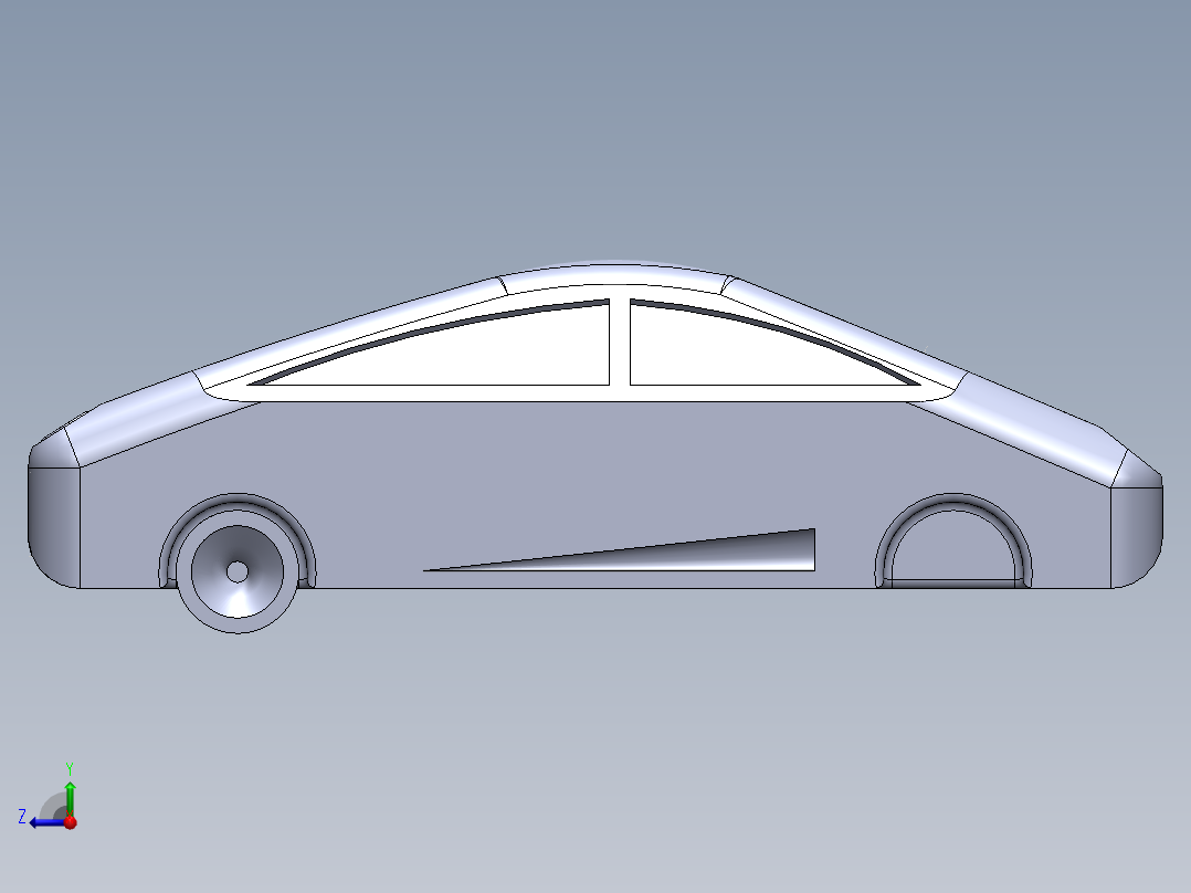 汽车3D模型右视图
