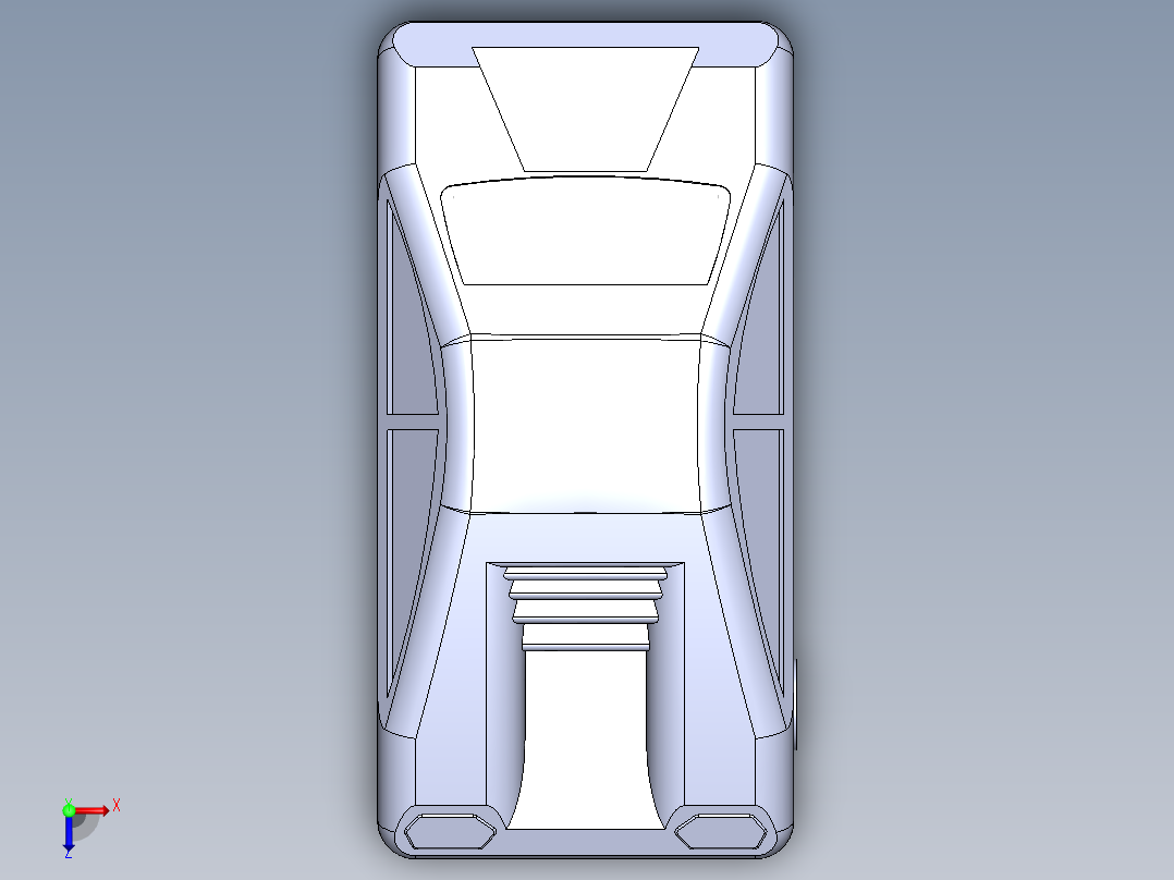 汽车3D模型俯视图