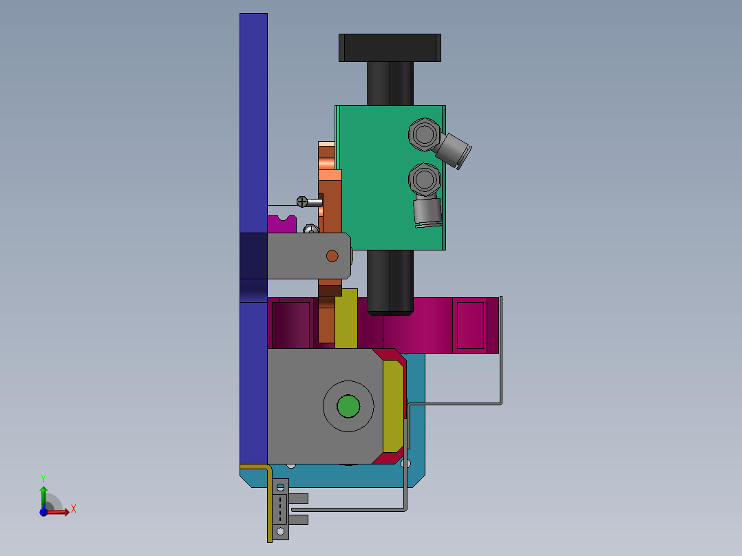 B12_顶升移栽机构（）前视图